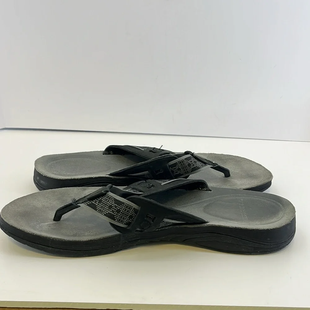 Merrell Rosarita Black & Gray Flip Flop Sandals - Men’s Size 13